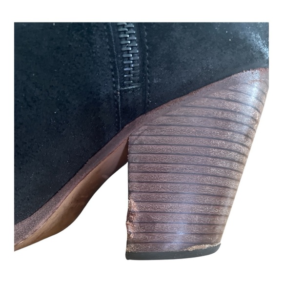 rag & bone Margot Boot | Black Suede | Wooden Heel | Size 9 - Picture 5 of 6